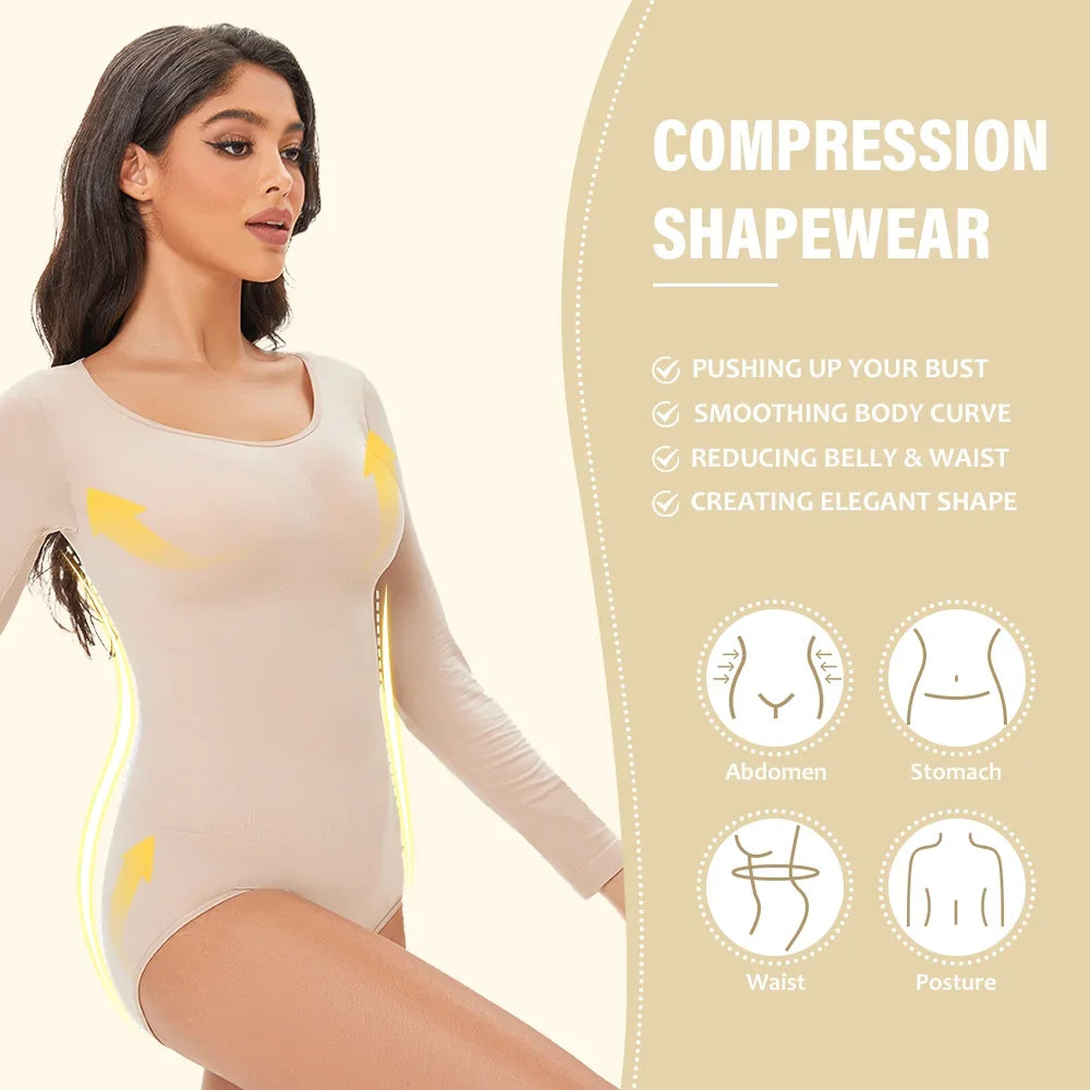 Shapewear - Bodysuit Long Sleeve
